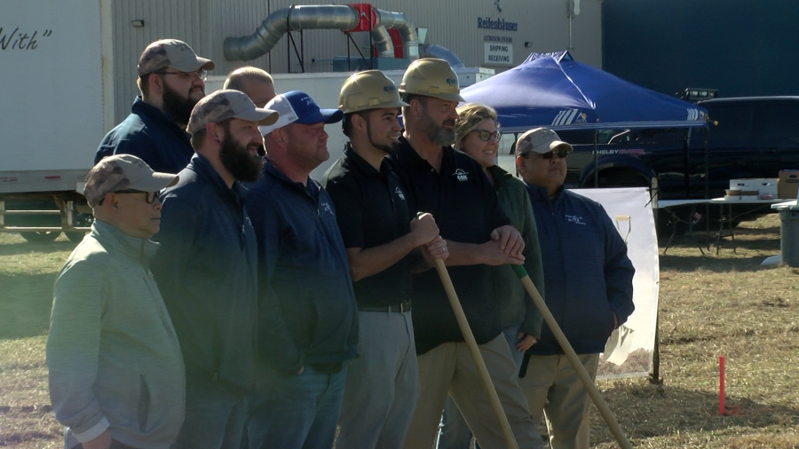 Cox Airparts breaks ground in Maize on March 11, 2024 (KSN Photo)