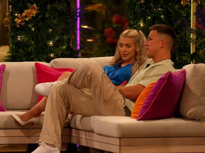 Molly and Mitchel on Love Island (ITVX)
