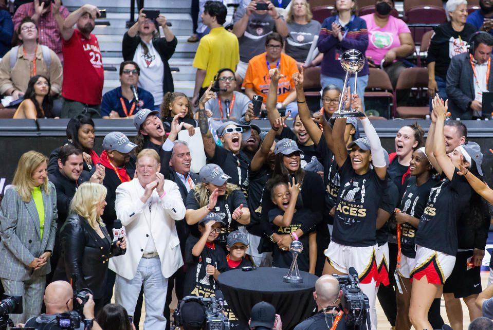 Aces win the WNBA championship.