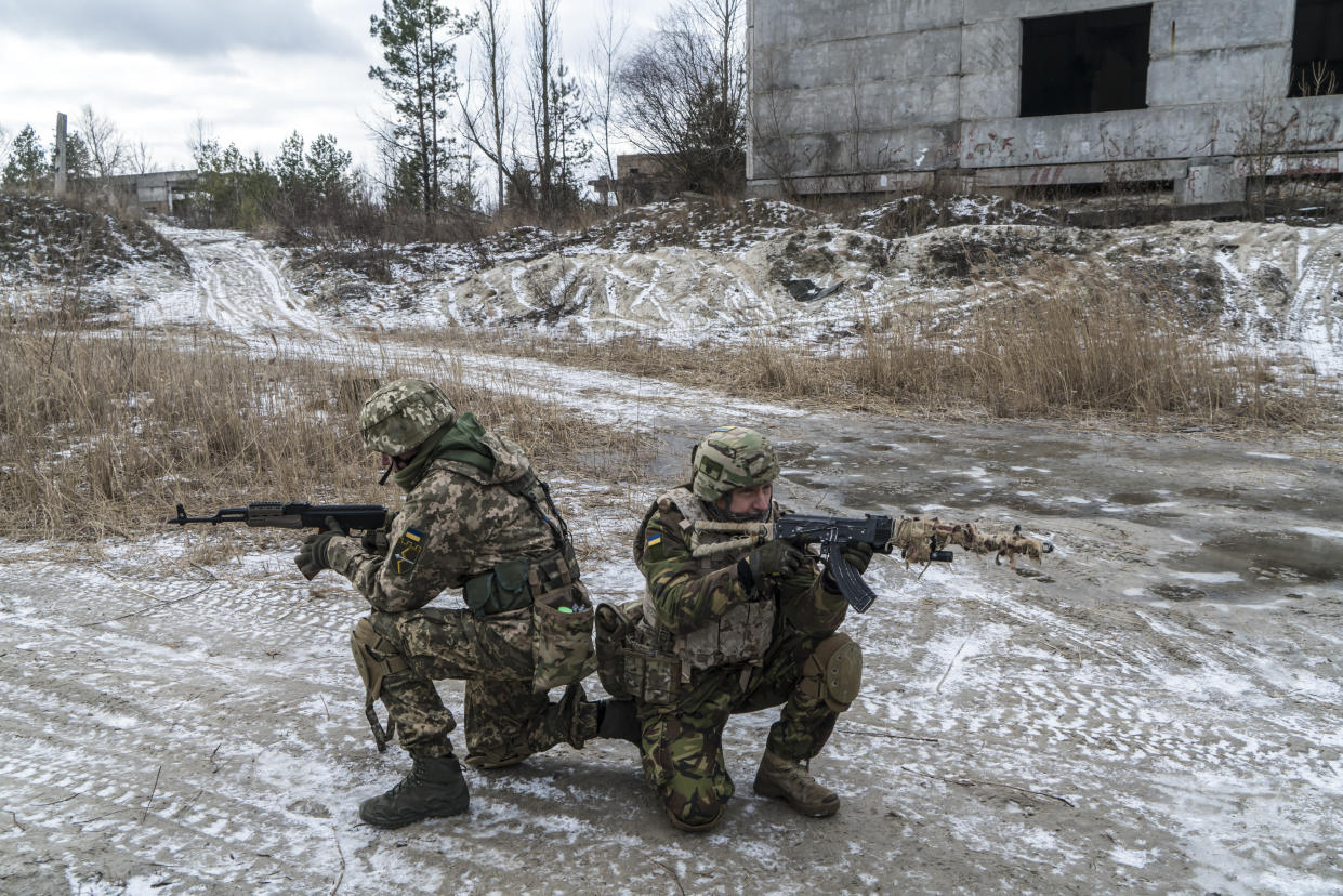 Members of the Kyiv Territorial Defense Unit 