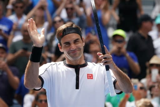 Swiss third seed Roger Federer, a 20-time Grand Slam champion, defeated Belgian 15th seed David Goffin on Sunday to reach the US Open quarter-finals