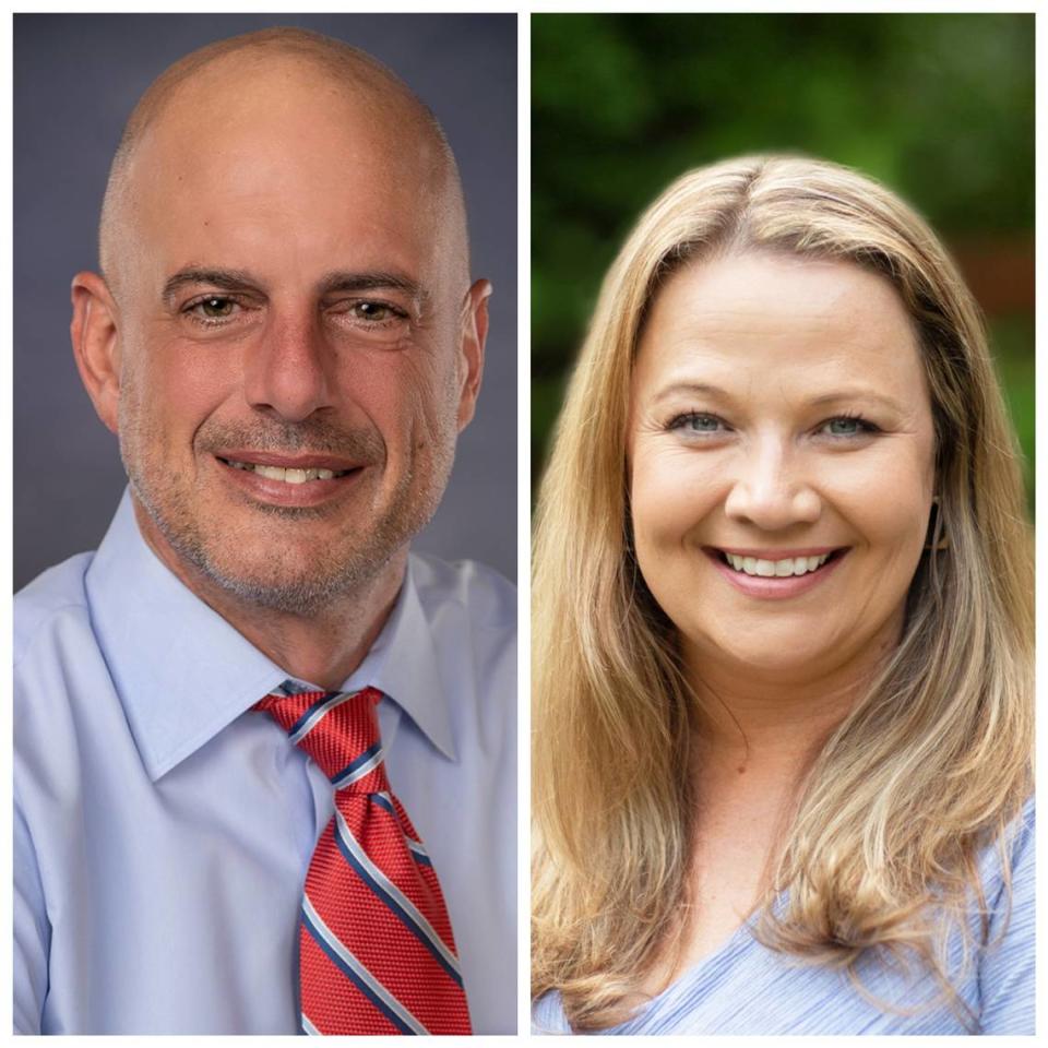 Jeremy Gugino faces Meredith Stead in the District 5 Boise City Council race.