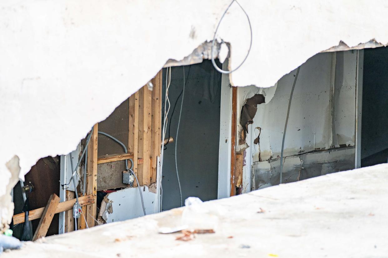 A 43 yr old woman with her 22 yr old son pronounced dead on scene after the flood waters broke through the wall of their basement apartment on 183rd Street in Queens on Thursday, Sept. 2, 2021.