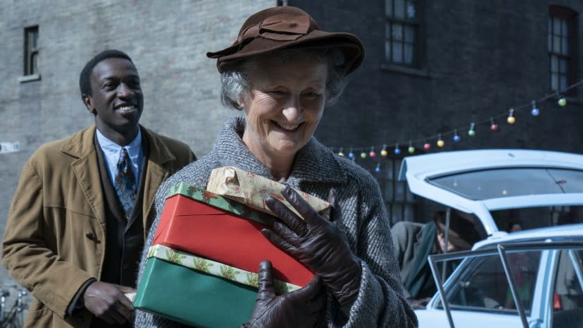 Call the Midwife Holiday Special (2020) -- PBS TV Special, Picture Shows: Cyril Robinson (ZEPHRYN TAITTE), Miss Milicent Higgins (GEORGIE GLEN) Zephryn Taitte and Georgie Glen in "Call the Midwife Holiday Special (2020)" on PBS.