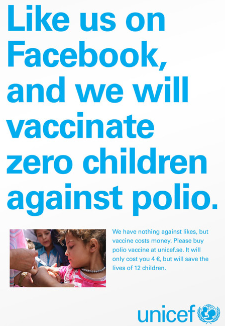 UNICEF auf Facebook