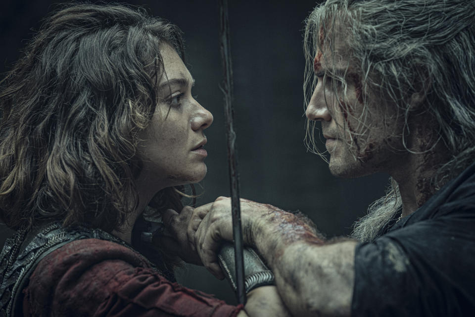 Emma Appleton and Henry Cavill in The Witcher Season 1 (Katalin Vermes/Netflix)