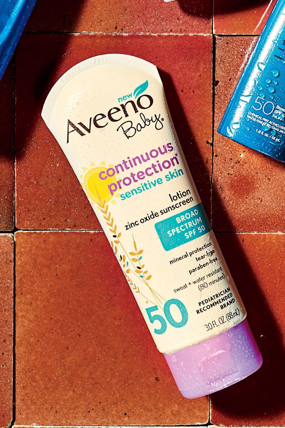 Aveeno Baby Continuous Protection Zinc Oxide Sunscreen SPF 50