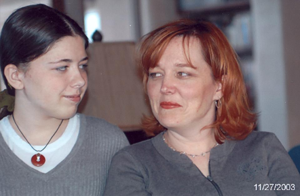 Jennifer Crecente is shown with her mother, Elizabeth Crecente, in November 2003.