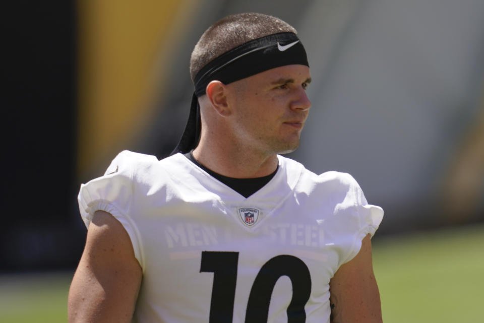 Ryan Switzer gave an uplifting update on his 9-month-old son after three blood transfusions and surgery. (AP Photo/Keith Srakocic, File)