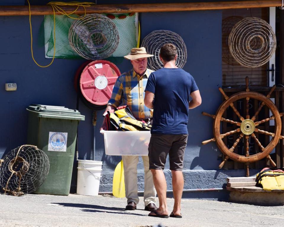 Ray Meagher filming Home and Away in Sydney in 2016.