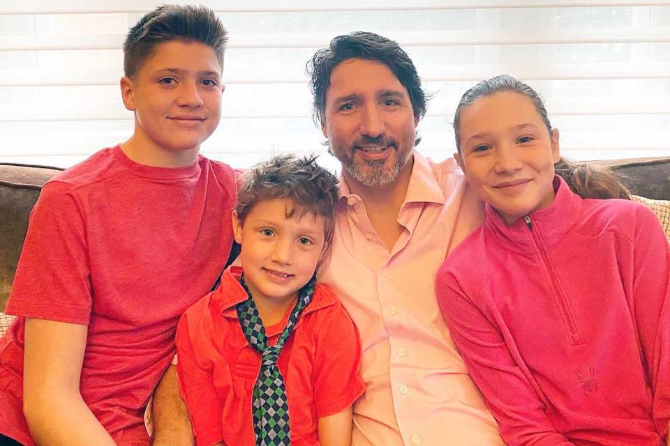 &Lt;P&Gt;Sophie Gregoire Trudeau/Instagram&Lt;/P&Gt; Justin Trudeau With His Children: Xavier Trudeau, Ella-Grace Trudeau And Hadrien Trudeau