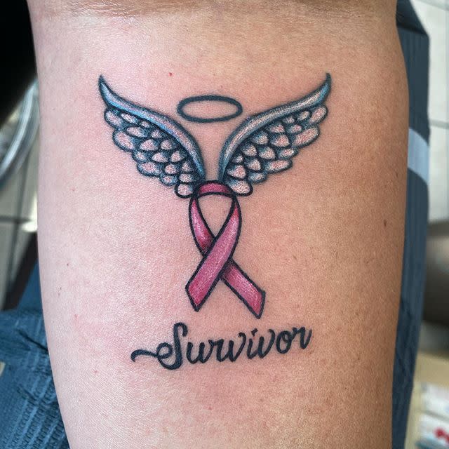 These Inspiring Breast Cancer Tattoos Send a Powerful Message About  Strength and Hope