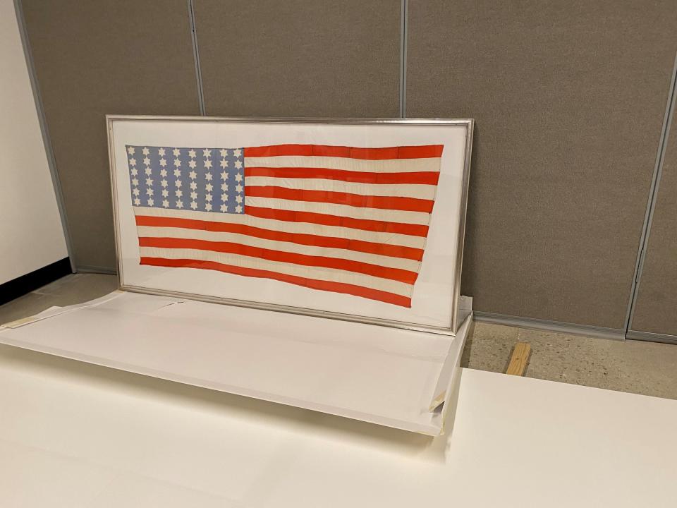 The Nordhausen Flag beginning July 2, 2024, will be on public display at the Holocaust Museum & Cohen Education Center in Naples. Nordhausen concentration camp survivors made the flag in April 1945. They gave it soldiers who liberated them.