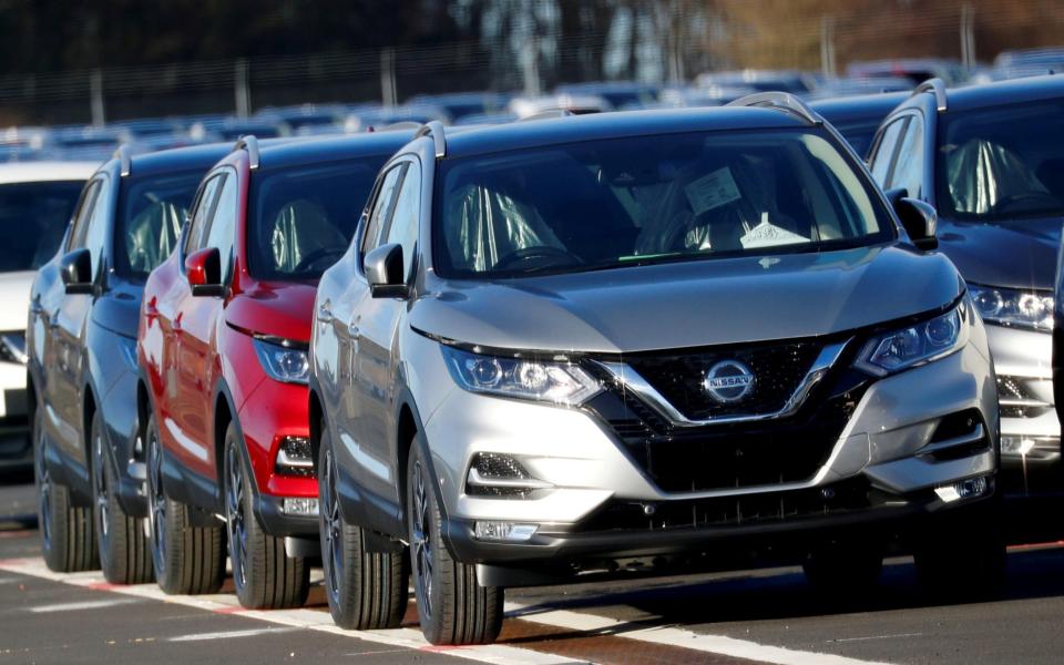 Nissan Qashqai cars parked in Sunderland