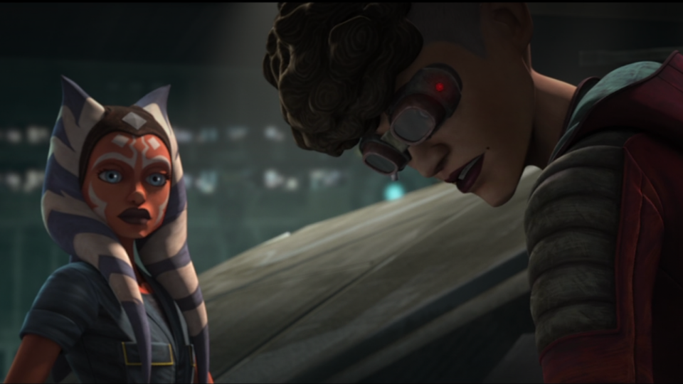 This week on the Clone Wars, Ahsoka works more closely with Trace and Rafa.