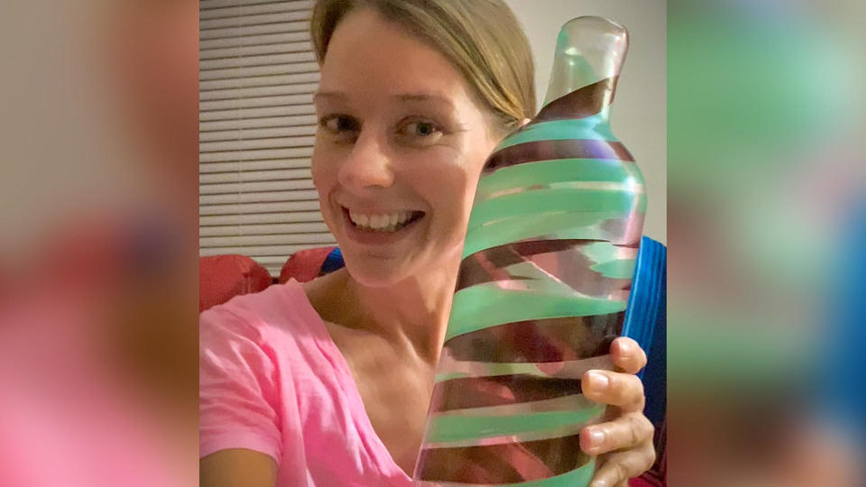 Jessica Vincent, bought a vase for $3.99 at a Goodwill in Virginia. It turned out to be a rare vase by an Italian architect that recently sold at auction for $107,100. / Credit: Courtesy of Jessica Vincent