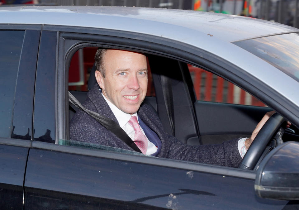 Matt Hancock leaves the Palace of Westminster in London, Britain December 2, 2022. REUTERS/Maja Smiejkowska