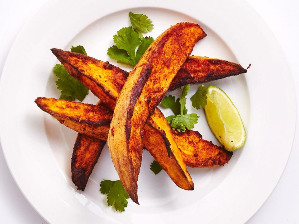 Crispy Air Fried Sweet Potato Wedges