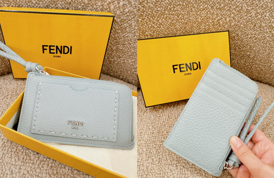 精品名片夾推薦：Fendi Peekaboo名片夾，NT$ 18,500！圖片來源：編輯拍攝