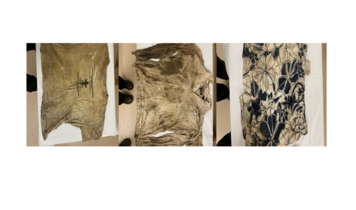 The Richland Coroner’s Office has released pictures of the clothes that the deceased was wearing.