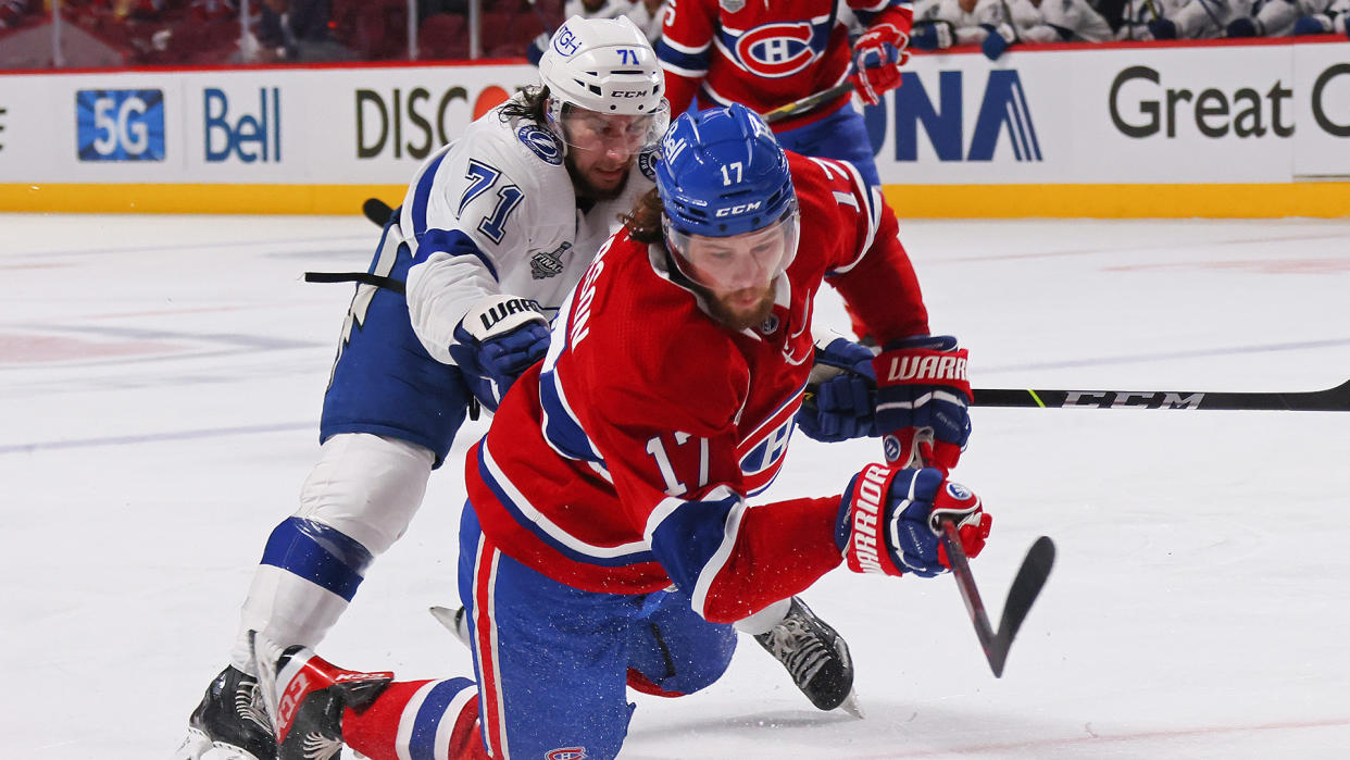 Josh Anderson (17) and the Canadiens have had their ups and downs this year. (Photo by Bruce Bennett/Getty Images)