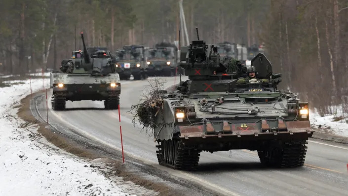 Swedish Army armored vehicles and tanks 