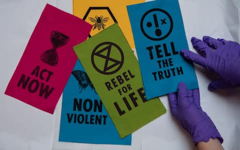 Extinction Rebellion slogans are among the exhibits at the world famous museum - Credit: &nbsp;Getty Images Europe/&nbsp;Chris J Ratcliffe