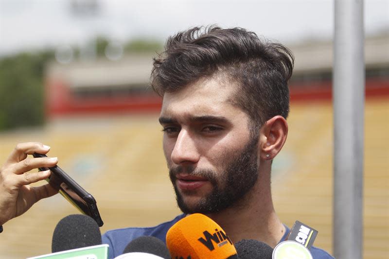 En la imagen un registro del ciclista colombiano Fernando Gaviria que, tras una caída en la tercera etapa de la Vuelta a San Juan (Argentina,) se vio obligado a abandonar la prueba. / Foto: EFE/Archivo