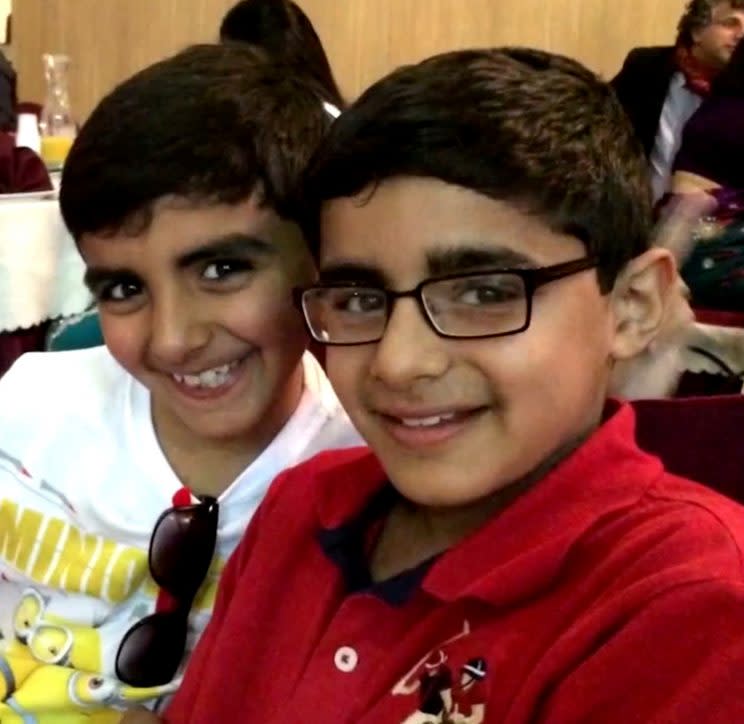 Amar Atwal, right, with his brother Arjun Atwal (SWNS)