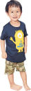 On Loklok：Boys Minion Made Short Sleeve Graphic T Shirt in Navy Blue（UNIQLO） $79