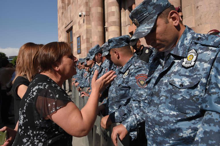 Protestas contra el gobierno armenio en Ereván