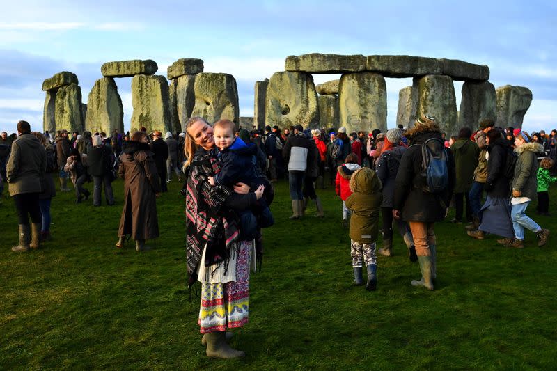 FILE PHOTO: Winter solstice at Stonehenge stone circle in Amesbury