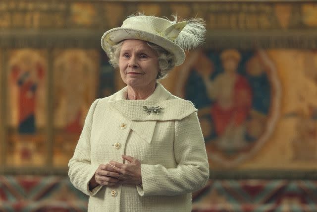 <p>Justin Downing/Netflix</p> Imelda Staunton as Queen Elizabeth II in 'The Crown' season 6.