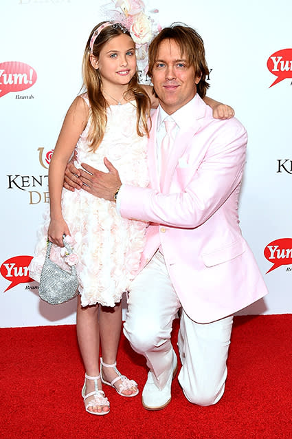 Dannielynn Birkhead is growing up gorgeous. The daughter of the late Anna Nicole Smith and Larry Birkhead made an appearance at the Kentucky Derby on Saturday in Louisville, Ky. -- an annual tradition for the father and daughter -- looking quite the little lady. Now eight years old, Dannielynn was adorable in a pink Monsoon dress adorned with roses, matching sandals and a floral headband, and clutched a bedazzled silver bag on the red carpet. Getty Images Getty Images The annual horse race is an especially sentimental event for Dannielynn and Larry, given that Larry first met Anna Nicole at a Kentucky Derby party in May 2004. PHOTOS: Remembering Anna Nicole Smith In August 2013, Larry talked to OWN about raising their daughter as a single dad. "Sometimes she wants to put makeup on me, or fingernail polish or whatever, and I try to go along with it 'cause I figure if her mom were here, she would be doing some of the same things," Larry shared. "Dannielynn knows that there's this curiosity factor," he added about her comprehension of fame, "because of who her mom was, and that she's famous and that people want to know about her." VIDEO: Inside Dannielynn Birkhead's World In February 2013, Dannielynn made headlines modeling for Guess, just like her late mother. Watch the video below to see when Dannielynn and Larry paid a visit to New York City for a first look at the campaign.