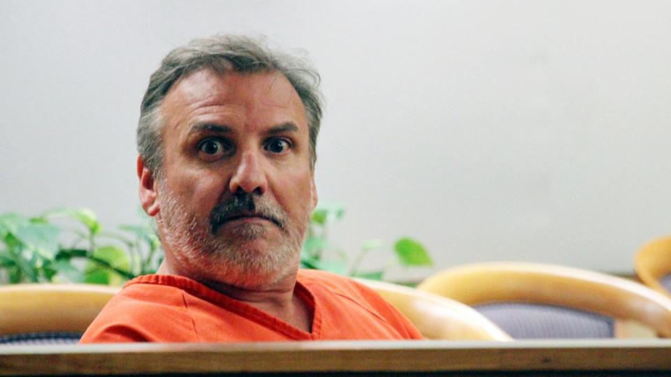 PHOTO: Brian Steven Smith sits in a courtroom while waiting for his arraignment to start in Anchorage, Alaska, Oct. 16, 2019. (Mark Thiessen/AP)