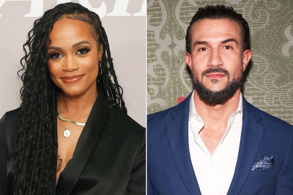 <p>Emma McIntyre/Variety via Getty; Jesse Grant/TELEMUNDO via Getty</p> Rachel Lindsay (left); Bryan Abasolo