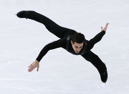 Figure Skating - ISU World Championships 2017 - Men's Short Program - Helsinki, Finland - 30/3/17 - Javier Fernandez of Spain competes. REUTERS/Grigory Dukor