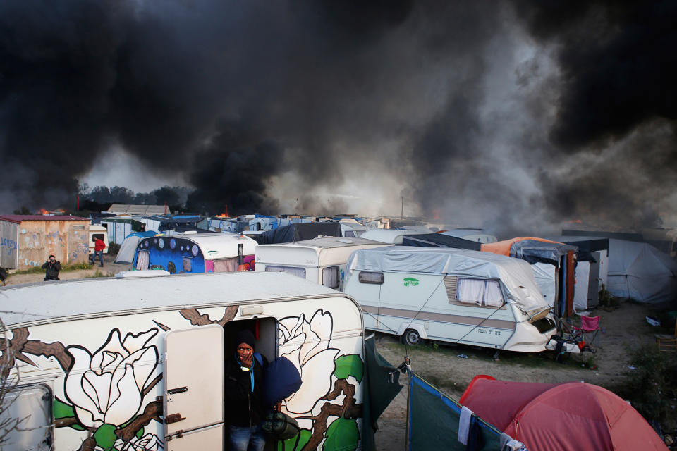 Clearing the ‘jungle’ migrant camp in Calais, France