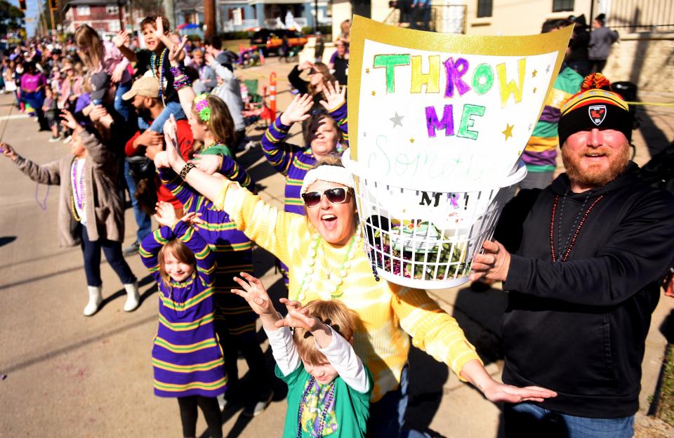 The Krewe of Highland parade, February 27, 2022, on Creswell Ave. in the historic Highland community.