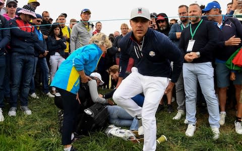 Koepka says injuring Remande will rank as one of the worst days of his life - Credit: AFP