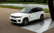 <p>With the demise of its available 5.7-liter V-8 for 2023, the two-row Grand Cherokee now offers just two options for motivation: a strictly gas-fed V-6 or a plug-in hybrid with a turbocharged inline-four and two electric motors. Opting for the latter nets the two-row Grand Cherokee a combined output of 375 horsepower and up to 26 miles of EPA-rated range. Alas, the powertrain works better on paper than in practice, as the setup's clunky transition between its power sources feels unbecoming of a vehicle with a starting sum of more than $61,000.</p><ul><li>Base price: $61,660</li><li>EPA-rated electric driving range: 26 miles </li></ul><p><a class="link " href="https://www.caranddriver.com/jeep/grand-cherokee/" rel="nofollow noopener" target="_blank" data-ylk="slk:MORE ABOUT THE JEEP GRAND CHEROKEE 4XE;elm:context_link;itc:0;sec:content-canvas">MORE ABOUT THE JEEP GRAND CHEROKEE 4XE</a></p>