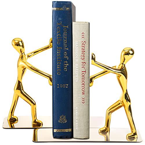 23) Gold Bookends