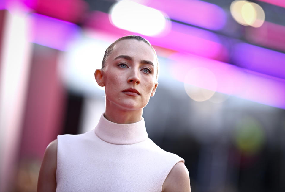 <p>Saoirse Ronan plays young mother Rita in Blitz. (Getty Images for BFI)</p>
