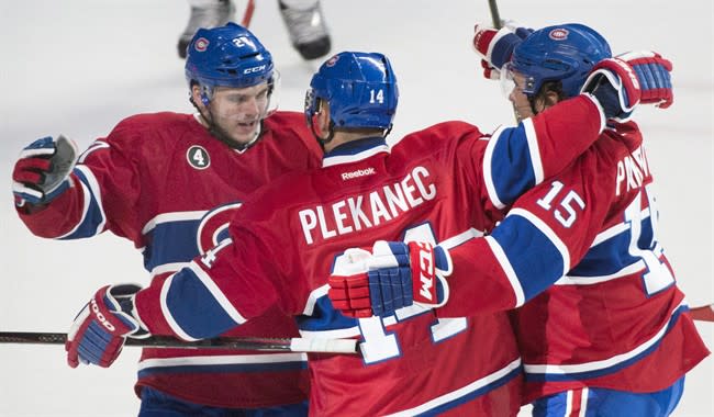 The Montreal Canadiens carried the ball for Hockey Night In Canada on Saturday -- something they may do all spring. THE CANADIAN PRESS/Graham Hughes