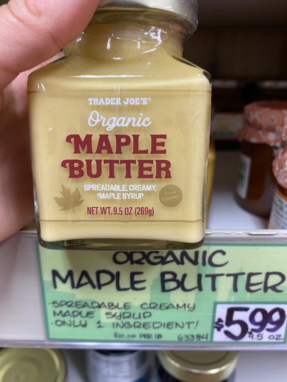 Organic Maple Butter