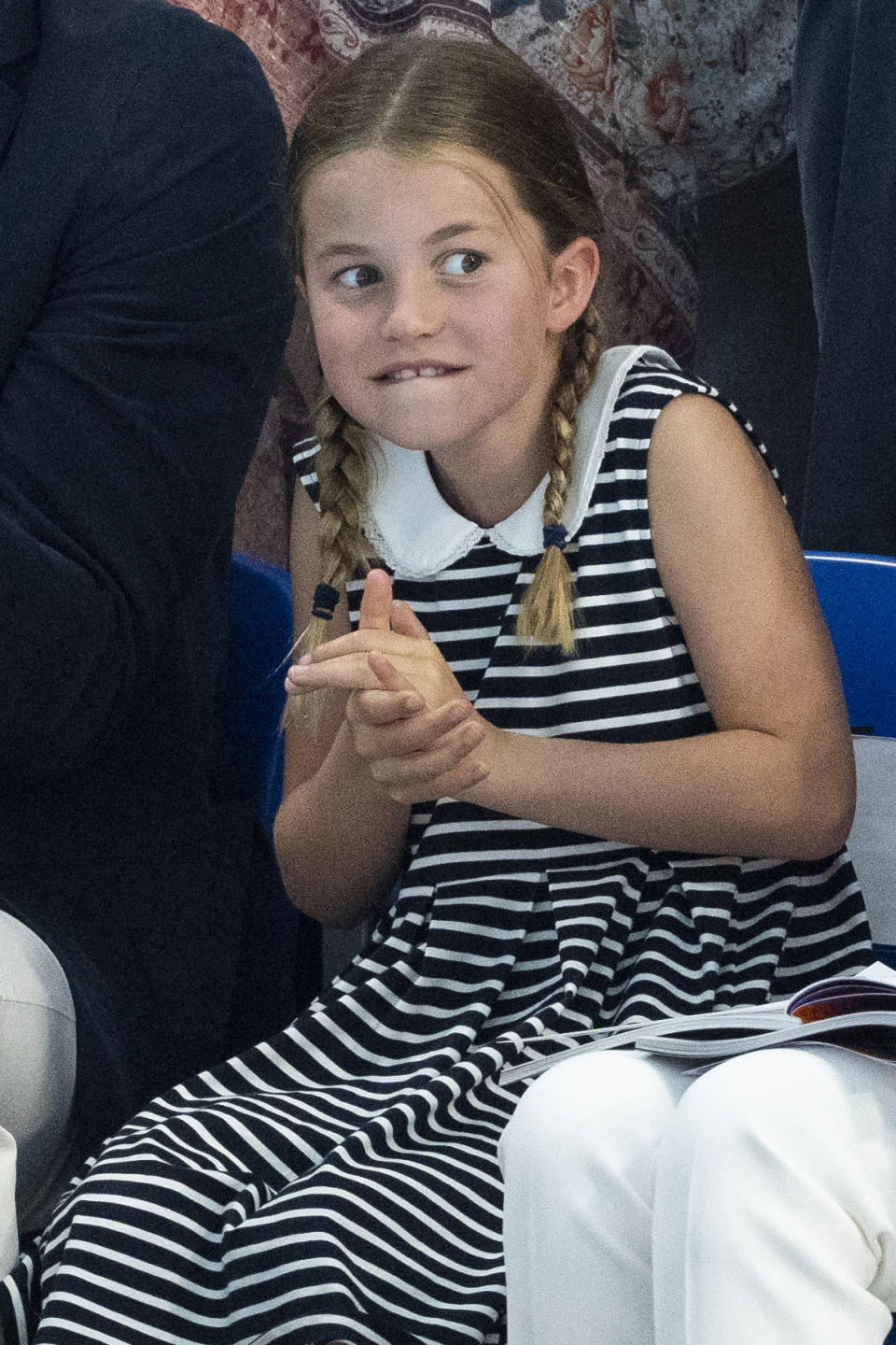 Princess Charlotte  at the swimming during the 2022 Commonwealth Games 