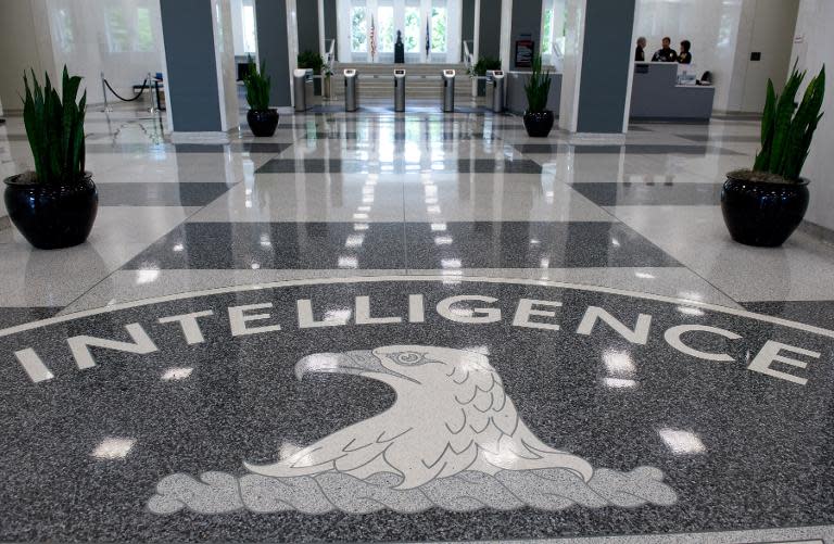 El vestíbulo de la sede de la CIA en Langley (Virginia, EEUU)