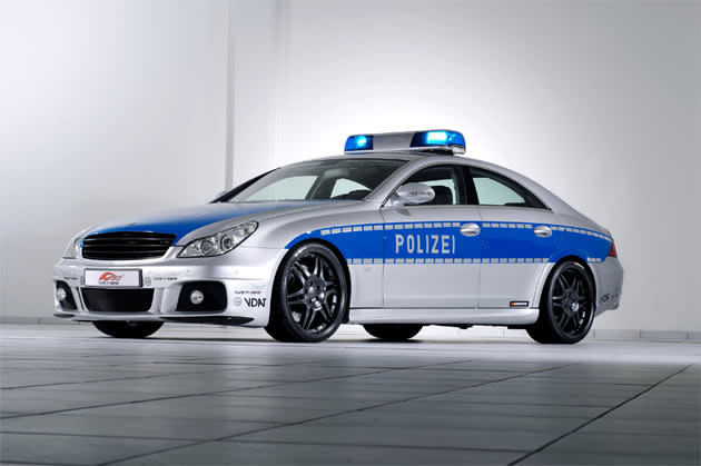 In the 2006 ‘Tune It Safe!’ programme created by German Federal Traffic Ministry and the Association of German Automobile Tuners (VDAT), Brabus unveiled a police car version of CLS V12 S Rocket and quickly became the most publicized of any of Brabus' designs.