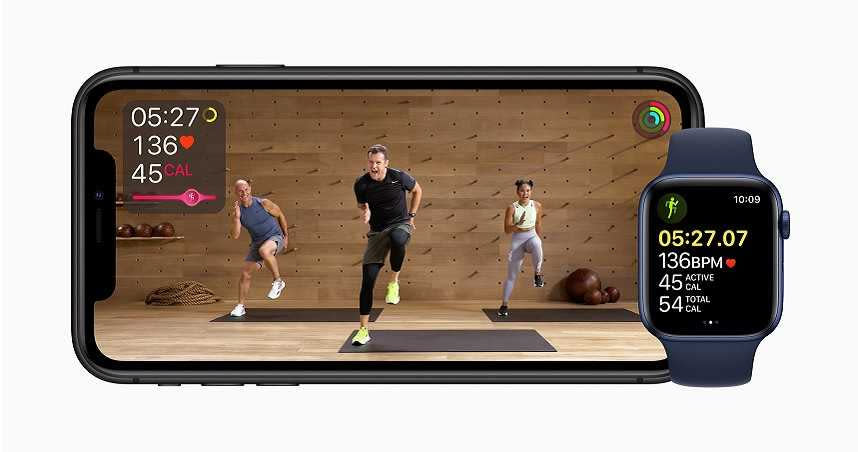 將手機、手錶都更新到iOS 14.5和watchOS 7.4版本後，也讓使用Apple Fitness+的用戶更為便利。 （圖／Apple提供）