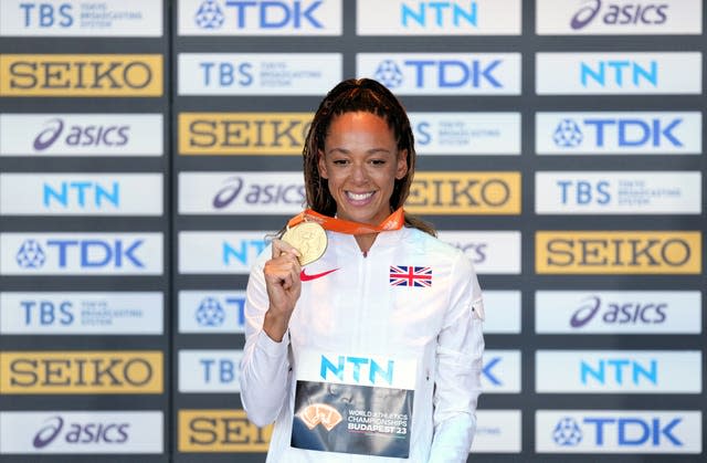 Katarina Johnson-Thompson won World Championships gold in the heptathlon